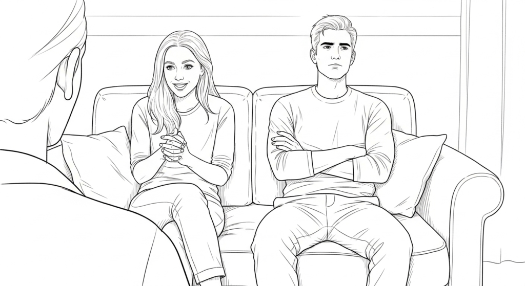 Can couples therapy work if only one partner wants it? A therapist's perspective on reluctance, the "you're both wrong" approach, and what actually helps.