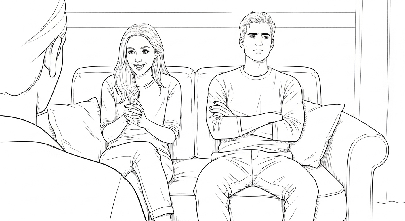 Can couples therapy work if only one partner wants it? A therapist's perspective on reluctance, the "you're both wrong" approach, and what actually helps.